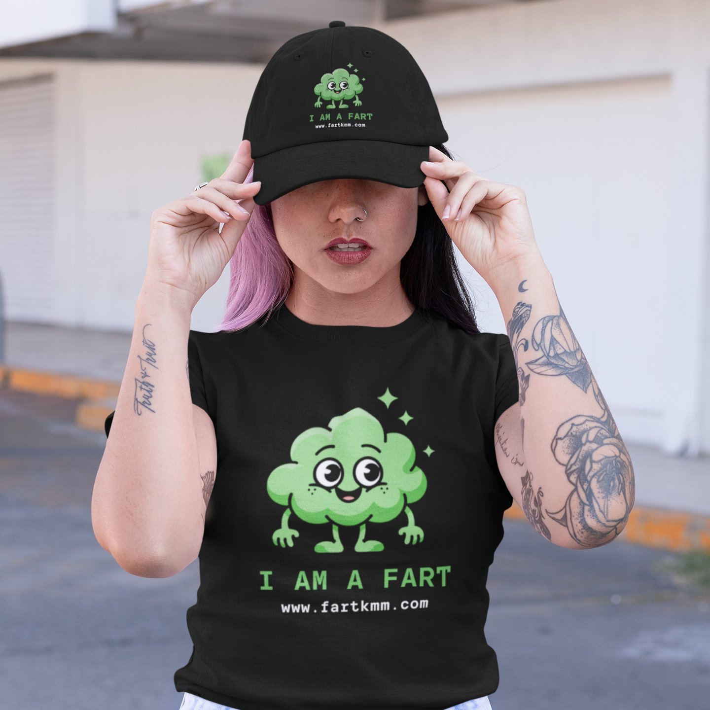 Cap and tee combo